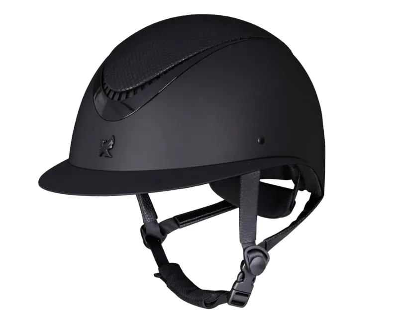 Karben Lorah Wide Peak Ellipse Riding Hat - Black-4